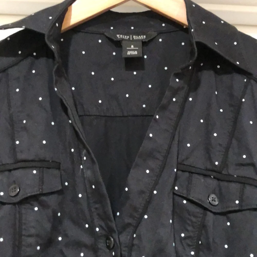 White House Black Market Polka dot Midi Dress - Picture 3 of 14